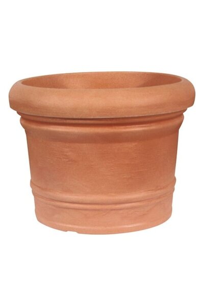 Clasic Geli Palermo Ghiveci, Plastic, Ø 35 Cm, Maro