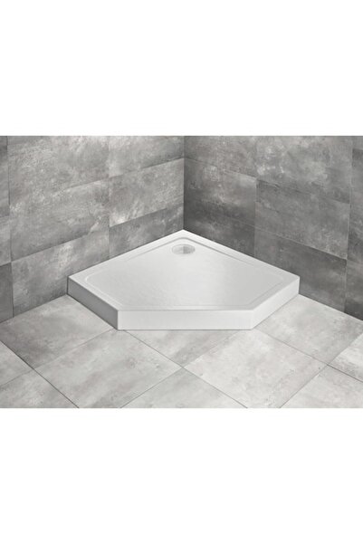 Radaway Cădiță de duș pentagonală Doros PT Compact Stone Alb