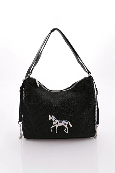 Guja 25yg605 حقيبة يد وكتف نسائية مرصعة بالأحجار