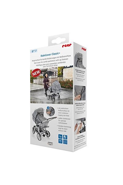 Evelise Καθολικό κάλυμμα βροχής με φερμουάρ για καρότσια RainCover Classic+ R...
