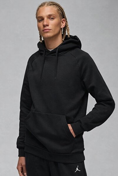 Nike Hanorac Jordan Core Blank Fleece Po cu glugă pentru bărbați, negru