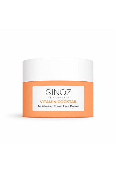 SİNOZ Vitamin Cocktail Feuchtigkeitscreme & Make-up Primer, 50 ml – Hyalurons...