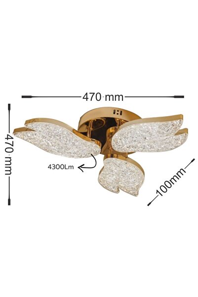 Luxera Lighting LUSTRA LED AUREO 3 BRATE AURIE 40W 4300LM 3000K-6500K 470*470...