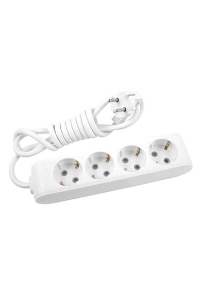 PANASONIC X-tendia Power Strip, 4 Outlets, 1.5m, White