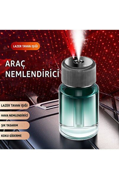 Empressco Araç İçin Hava Nemlendirici ve Difüzör, Aromaterapi, Yıldız Tavan Y...