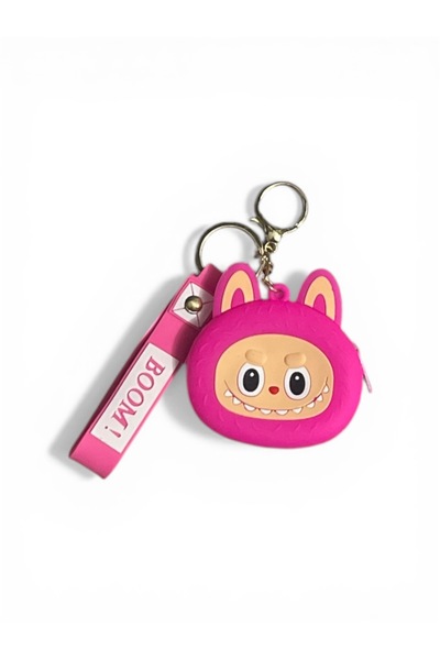 OEM EMC ONSHOP® Silicone Mini Bag with Keychain, "La Bubu" animated model, 8 ...