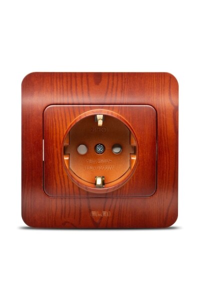 ELBİ Priză de protecție pentru copii CP Jazz 16 A încorporată Cireș