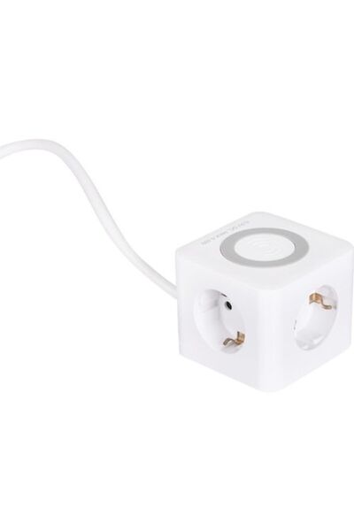 Clasic Priză multiplă electrică Q-link Powercube cu 3 prize + 3x USB + Încărc...