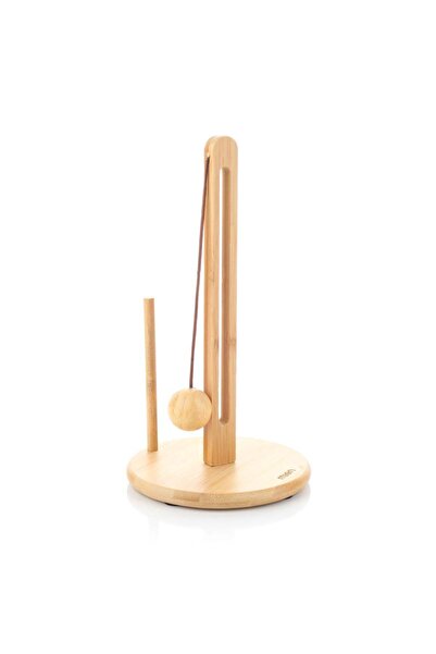 MİEN Brown Unisex Bamboo Paper Towel Holder Model Code: Mien-1564Brown