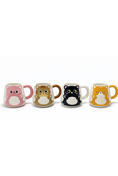 Epilons Special Design 3D Cat Figured Mug Alk5031