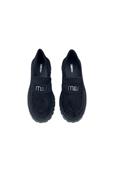 Tonii Pantofi loafers dama, eleganți, din piele intoarsa ecologica, T832A