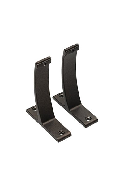 OEM Set de 2 console de perete simple, 10 cm, negre