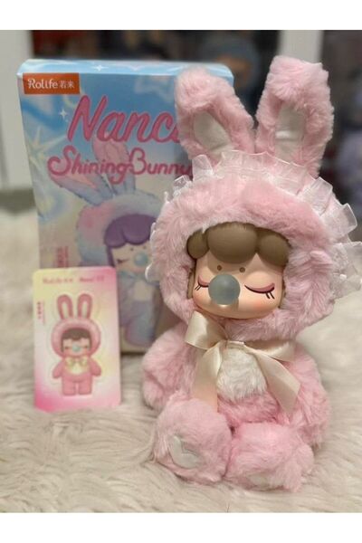ZİVENTA Nanci Shining Bunny Eared Nancy Plush Figure Toy Cute Rabbit Doll Collectible Lover Gift