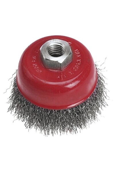 VERTO Perie cupă de sârmă, 100mm x M14, 62H111