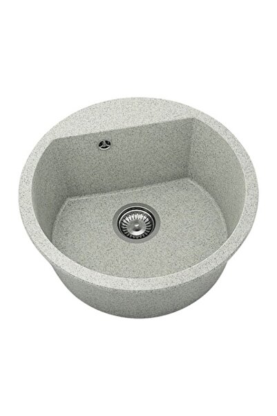 Fat Chiuvetă de bucătărie rotundă Avangard 223 Ø51 cm, Granixit Polar