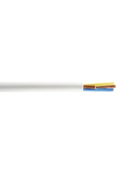 Clasic Myym Cable (H03vv-f) 3x0, 75 Mm² White, Reel 50m