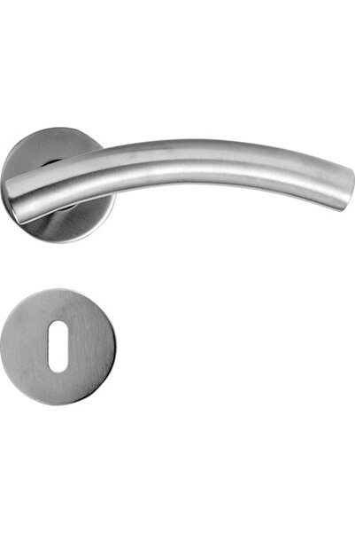 Clasic Mâner de ușă interior cu rozetă Steyr, pentru cheie BB, din oțel inoxi...