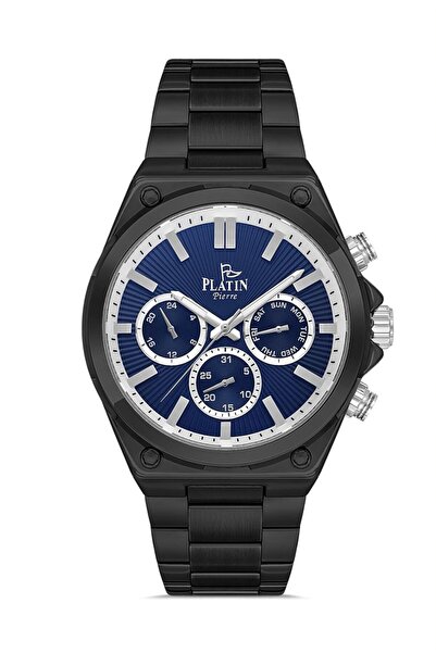 Platin Pierre Sa-Pl-1166Ga-G2 Steel Cord Functions Active Men's Wristwatch