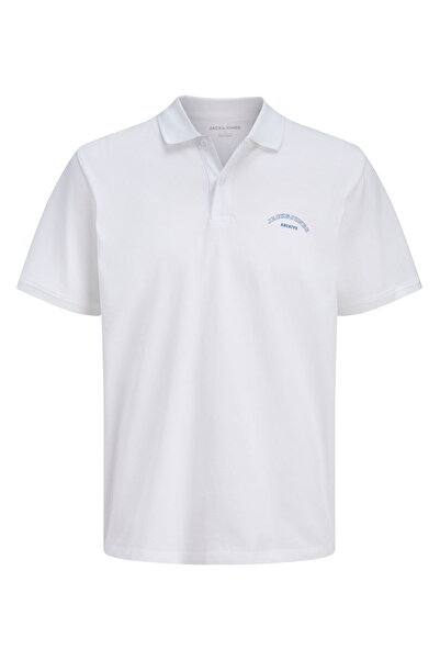 Jack & Jones Ανδρικό μπλουζάκι με στάμπα στο στήθος και λαιμόκοψη πόλο - College