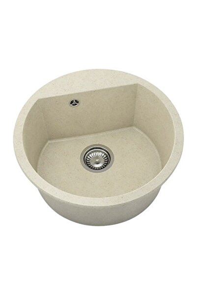 Fat Avangard 223 Chiuvetă de bucătărie rotundă Ø51 cm, Granixit Peach Freeze