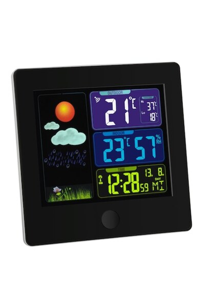 TFA Digital Weather Station, Sun, Wireless, Multifunctional, Black