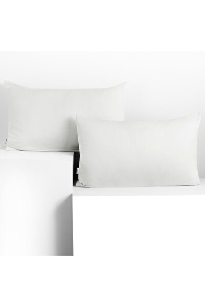 Deco King Set of 2 decorative cotton pillowcases with zipper, Amber, 135 g/m2...