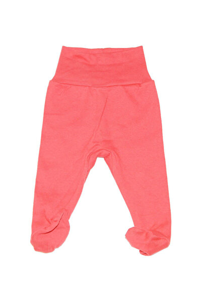 PRICHINDEL Pantaloni Ana cu botosi, bumbac, roz inchis