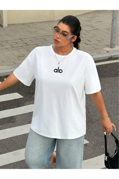 ZAVIXO Women's Printed T-Shirt Cotton Oversized Cut