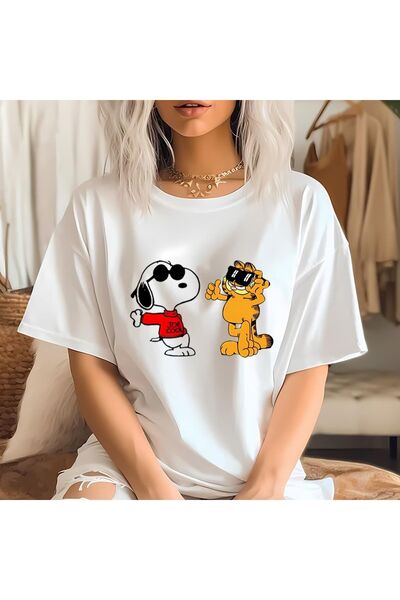 EFFRENATU Women's Text Printed T-Shirt – Round Neck, Short Sleeve, Casual