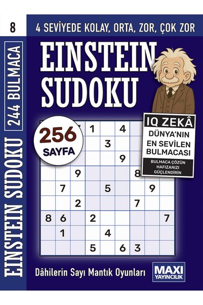 MAXİ Sudoku Dahilerin Sayı ve Mantık Oyunları 8