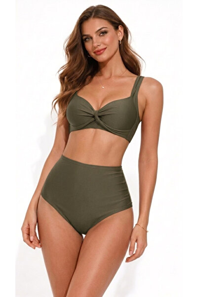 My-o طقم بيكيني نسائي بتفاصيل مزركشة ورباطات