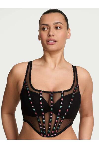 Victoria's Secret Çiçek İşlemeli Büstiyer