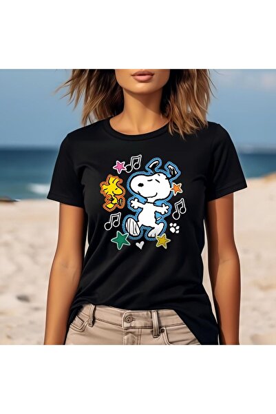 EFFRENATU Women's Text Printed T-Shirt – Round Neck, Short Sleeve, Casual