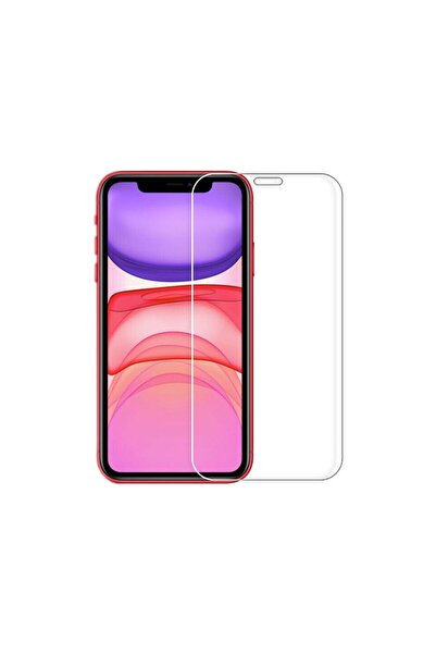iPhone 11 / XR Uyumlu HD+ Temperli Kısa Cam Ekran Koruyucu