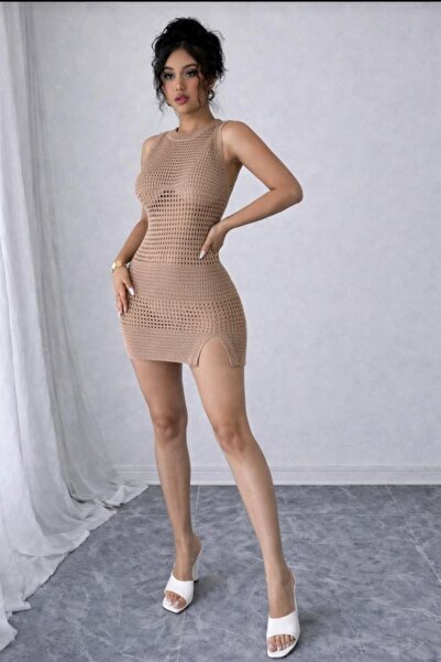 Bracha Μπικίνι με λαιμόκοψη ποδηλάτου, διάτρητο σχέδιο, λεπτομέρεια με σχισμή...