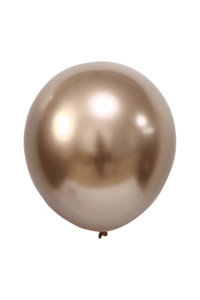 Baloane De Poveste Set 5 Baloane Latex 46 cm Chrome – Auriu Șampanie