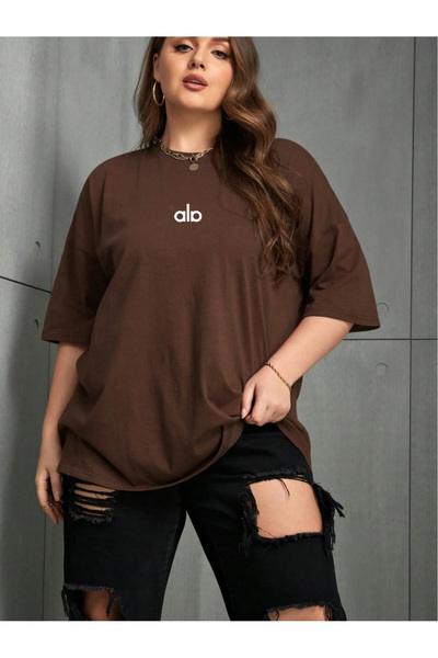 ZAVIXO Women's Printed T-Shirt Cotton Oversized Cut