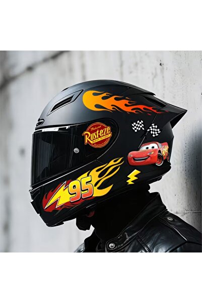 ÖZGÜL REKLAM Mqeen yarış araba sticker çocuk Motor Sticker - Bisiklet Sticker...