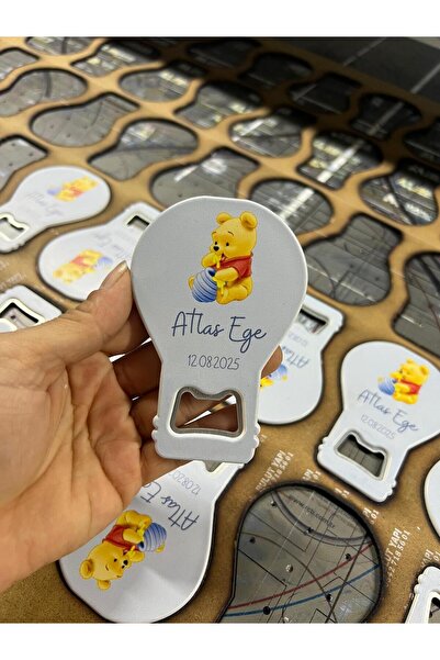 LecaTTe Winnie The Pooh Konsept Balon Açacak Magnet 30 adet