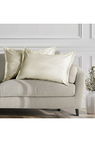 Amelia Home Set 2 huse perne decorative din catifea cu tiv, Velvet, 220 g/m2,...