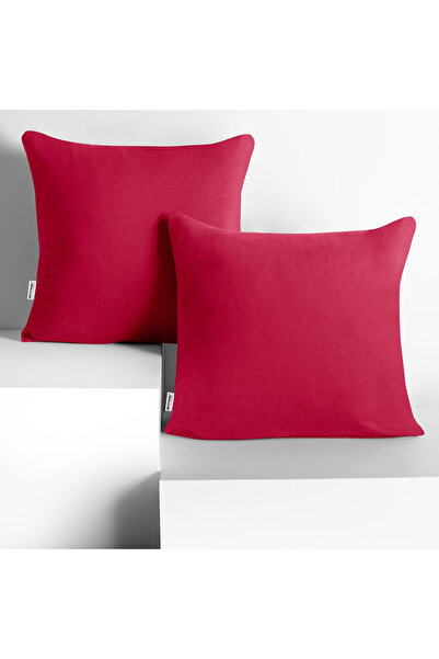 Deco King Set 2 huse perne decorative din bumbac cu fermoar, Amber, 135 g/m2,...