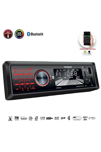 harward Hr-mx653 Oto Teyp 4x50 Watt Bluetooth Mobil Aplikasyon 2xusb Sd Fm Aux