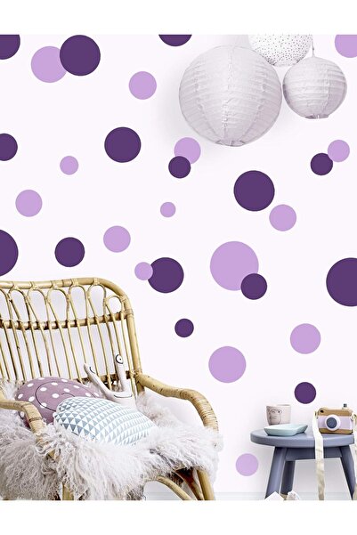 Create-A-Mural Polka Dot Wall Decals Girls Room Wall Decor Stickers