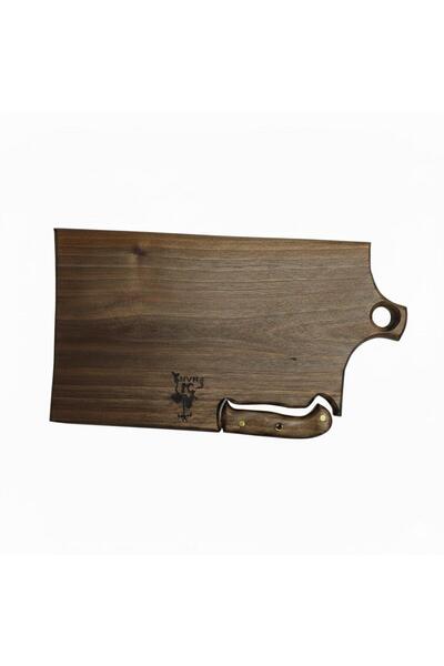 Outdoven Wooden Cutting Board and Almazan Knife Set