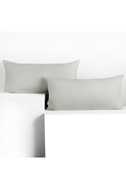 Deco King Set 2 huse perne decorative din bumbac cu fermoar, Amber, 135 g/m2,...