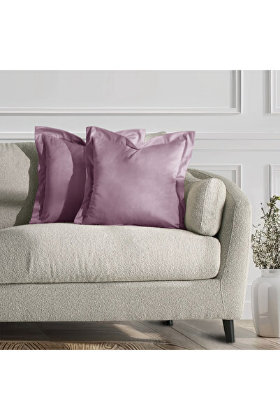 Amelia Home Set 2 huse perne decorative din catifea cu tiv, Velvet, 220 g/m2,...