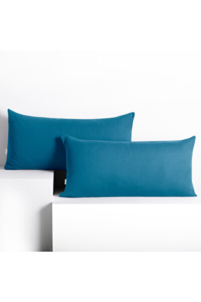 Deco King Set of 2 decorative cotton pillowcases with zipper, Amber, 135 g/m2...