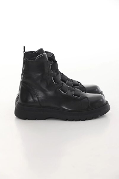Faruk balkanas Rubber Model Genuine Leather Elastic Boots