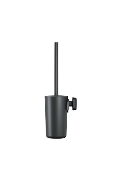 Tiger Carv Black Matte Toilet Brush with Holder