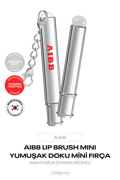 AIBB Silikon Uçlu Yumuşak Dokulu Mini Fırça Silicone Lip Brush Mini